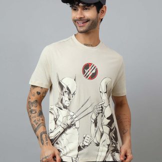 Deadpool & Wolverine Printed Relaxed Fit Tshirt For Men