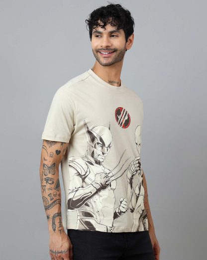 Deadpool & Wolverine Printed Relaxed Fit Tshirt For Men - Image 2