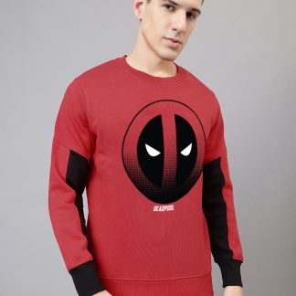 Deadpool Printed Regular Fit Sweatshirt Men