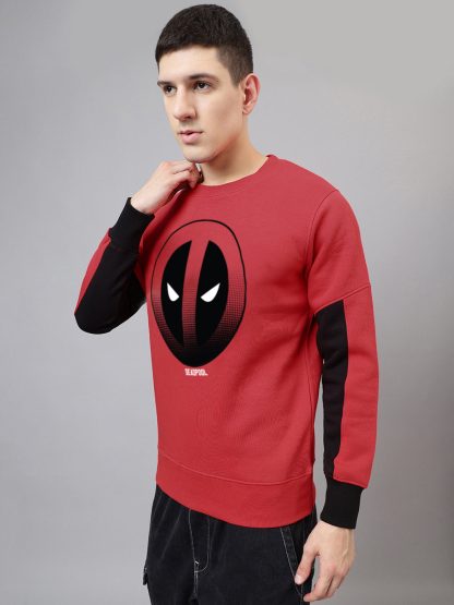 Deadpool Printed Regular Fit Sweatshirt Men - Image 3