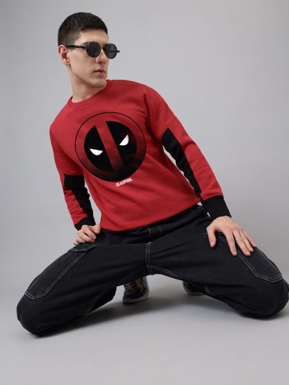 Deadpool Printed Regular Fit Sweatshirt Men - Image 5