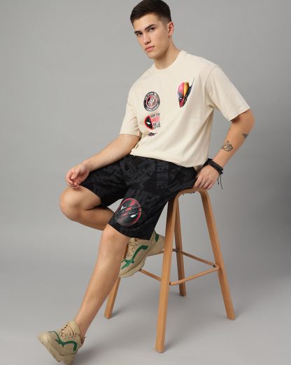 Deadpool & Wolverine Beige Oversized Tshirt Men - Image 5