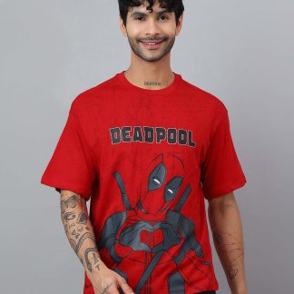 Deadpool Printed Oversized Tshirt For Men