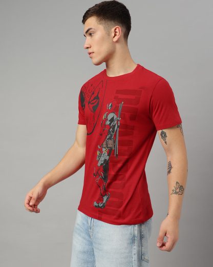 Deadpool Red Tshirt For Men - Image 3