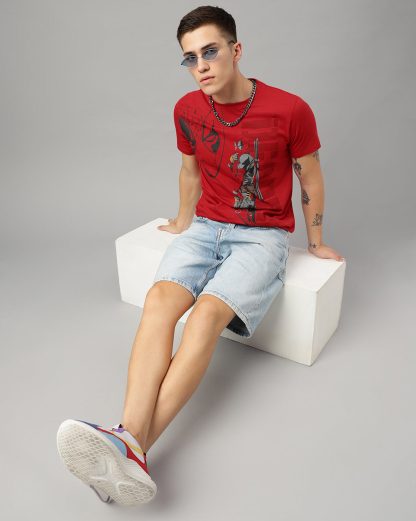 Deadpool Red Tshirt For Men - Image 5