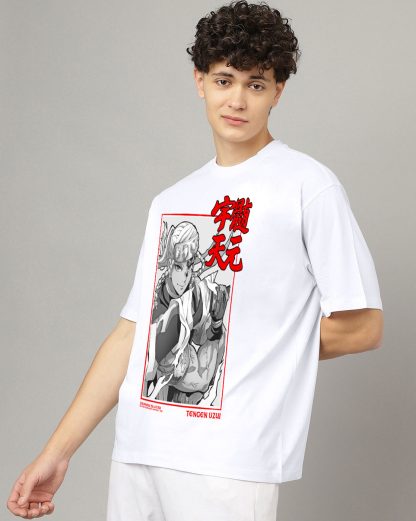 Demon Slayer Tengen Uzui Oversized Tshirt Men - Image 3