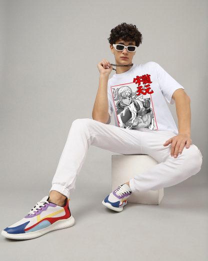 Demon Slayer Tengen Uzui Oversized Tshirt Men - Image 5