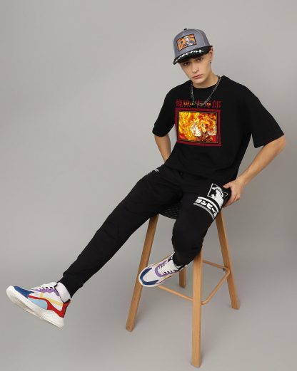 Demon Slayer Kyojuro Rengoku Oversized Tshirt Men - Image 5