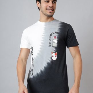 Demon Slayer Printed Regular Fit Tshirt For Men