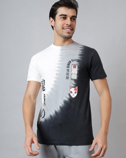 Demon Slayer Printed Regular Fit Tshirt For Men