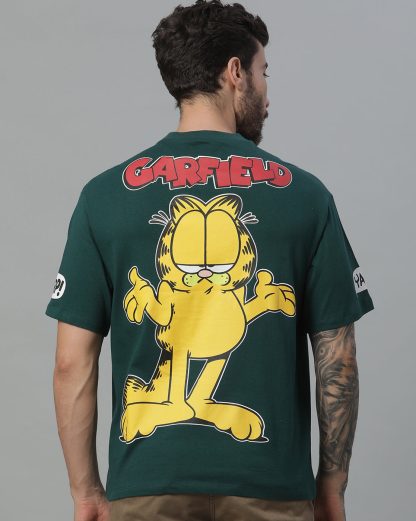 Garfield Green Oversized Tshirt Men