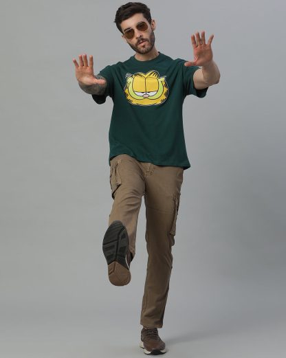 Garfield Green Oversized Tshirt Men - Image 5