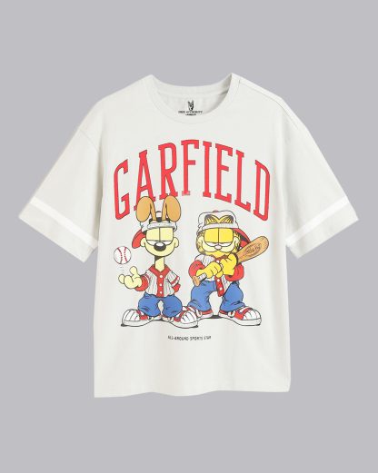 Garfield Grey Oversized Tshirt Men - Image 6