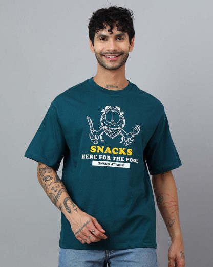 Garfield Printed Oversized Tshirt For Men - Image 2