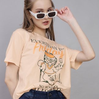 Garfield Printed Oversized Tshirt For Women