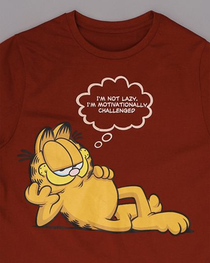 Garfield Printed Regular Fit Tshirt For Women - Image 2