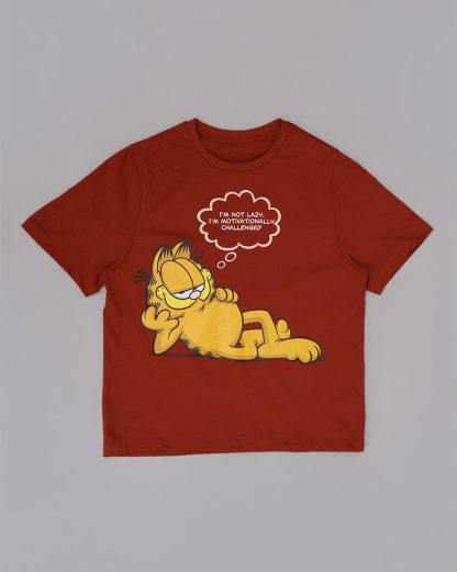 Garfield Printed Regular Fit Tshirt For Women - Image 5