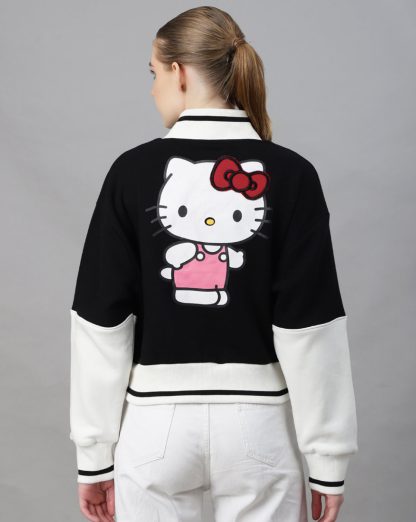 Hello Kitty Oversized Varsity Jacket Women - Image 2