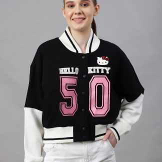 Hello Kitty Oversized Varsity Jacket Women
