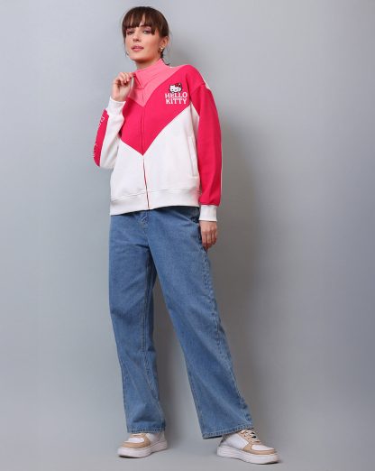 Hello Kitty Printed Relaxed Fit Sweatshirt For Women - Image 3