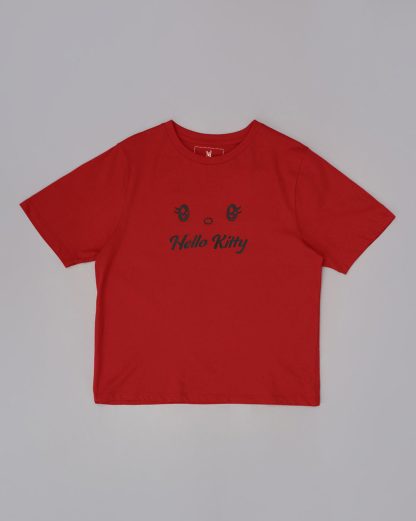 Hello Kitty Printed Oversized Tshirt For Women - Image 5