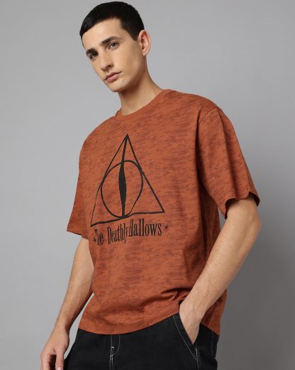 Harry Potter The Deathly Hallows Oversized Tshirt Men - Image 2