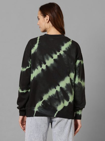 Harry Potter Slytherin Theme Oversized Sweatshirt Women - Image 3