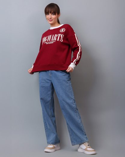 Harry Potter Printed Relaxed Fit Sweatshirt For Women - Image 3