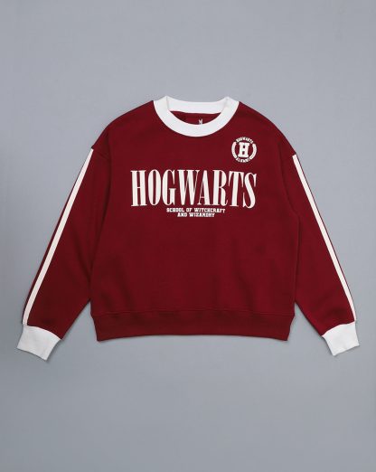 Harry Potter Printed Relaxed Fit Sweatshirt For Women - Image 4