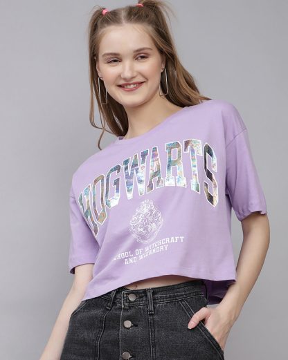 Harry Potter Printed Boxy Fit Tshirt For Women