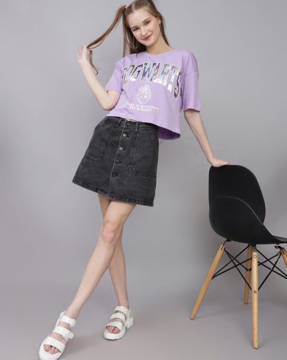Harry Potter Printed Boxy Fit Tshirt For Women - Image 4