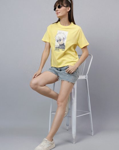Jujutsu Kaisen Gojo Satoru Regular Fit Tshirt Women - Image 4