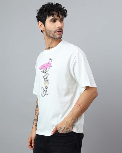 Looney Tunes Printed Oversized Tshirt For Men - Image 3