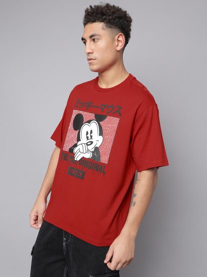 Mickey & Friends Printed Oversized Tshirt For Men - Image 3