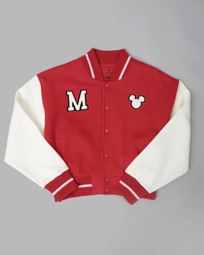 Mickey Mouse Oversized Varsity Jacket Women - Image 5