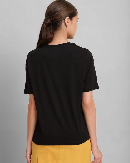 Mickey Mouse Black Regular Fit Tshirt Women - Image 3