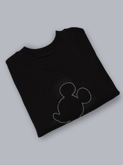 Mickey & Friends Printed Relaxed Fit Sweatshirt For Women - Image 2