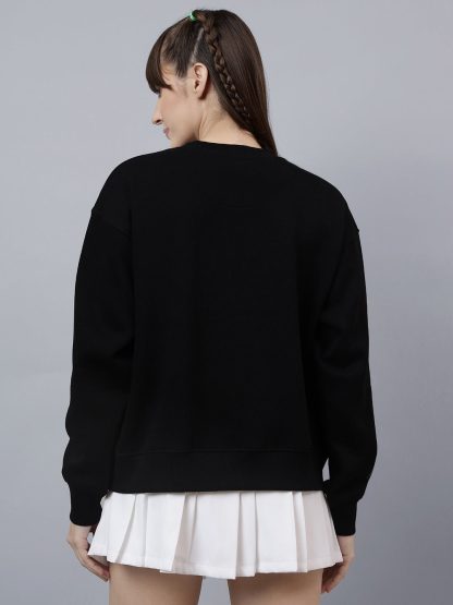 Mickey & Friends Printed Relaxed Fit Sweatshirt For Women - Image 4