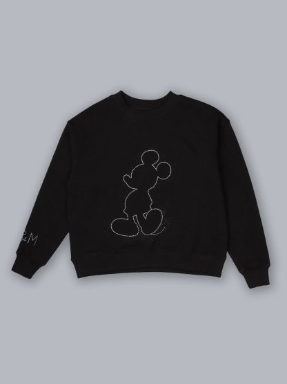 Mickey & Friends Printed Relaxed Fit Sweatshirt For Women - Image 6