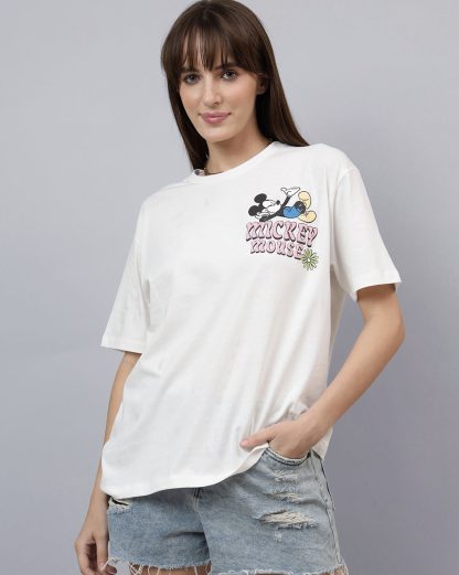 Mickey & Friends Printed Oversized Tshirt For Women - Image 2
