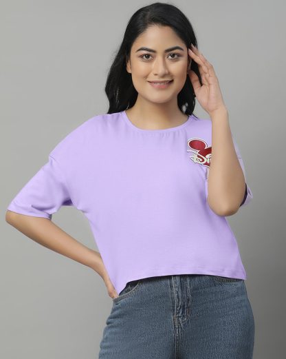 Mickey & Friends Oversized Crop Tshirt For Women - Image 3