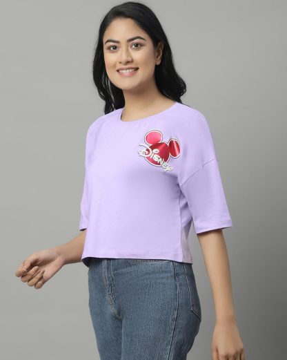 Mickey & Friends Oversized Crop Tshirt For Women - Image 4