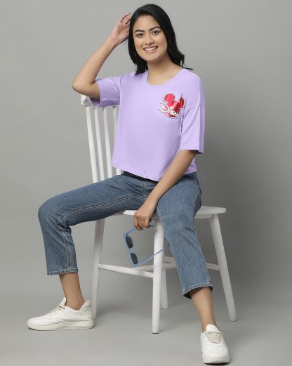 Mickey & Friends Oversized Crop Tshirt For Women - Image 5