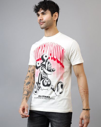 Mickey & Friends Printed Regular Fit Tshirt For Men - Image 2