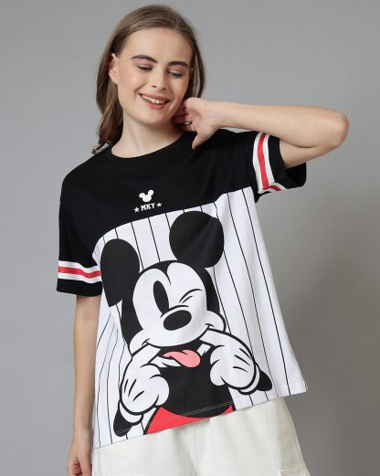 Mickey & Friends Printed Oversize Tshirt For Women - Image 2