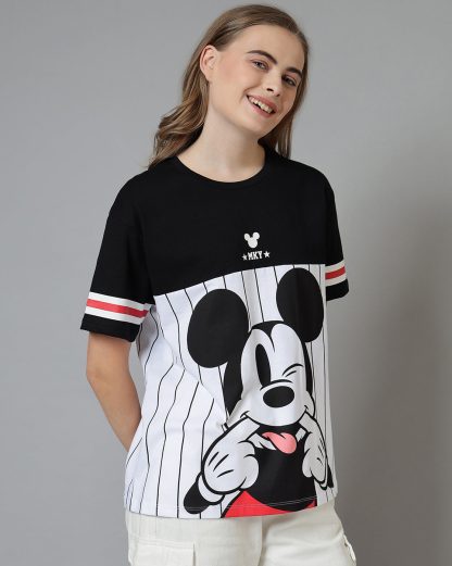 Mickey & Friends Printed Oversize Tshirt For Women - Image 3