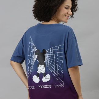 Mickey & Friends Printed Oversized Tshirt For Women