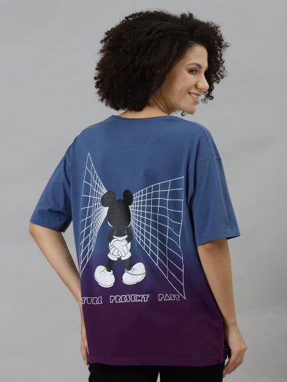 Mickey & Friends Printed Oversized Tshirt For Women