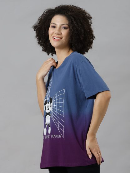 Mickey & Friends Printed Oversized Tshirt For Women - Image 3