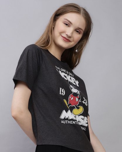 Mickey & Friends Printed Regular Fit Tshirt For Women - Image 3